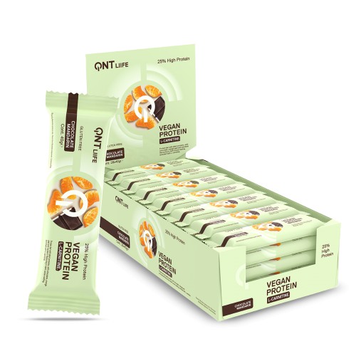 QNT VEGAN PROTEIN BARS 25% + L carnitine