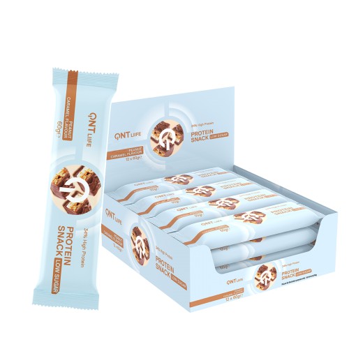 34% High Protein Snack bar Peanut Caramel 12x60g